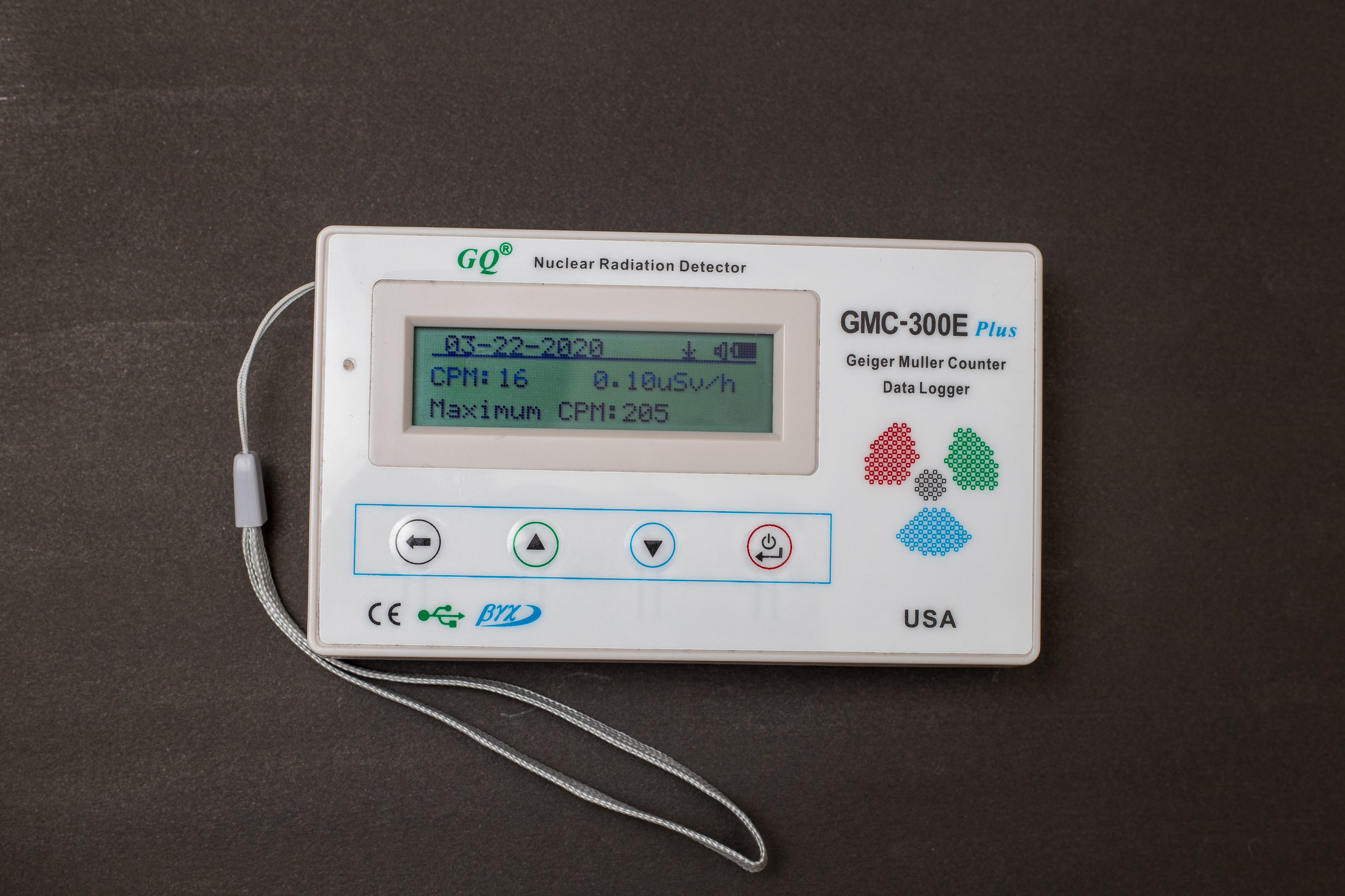 Background radiation at the time of testing - 0.10 uSv/h