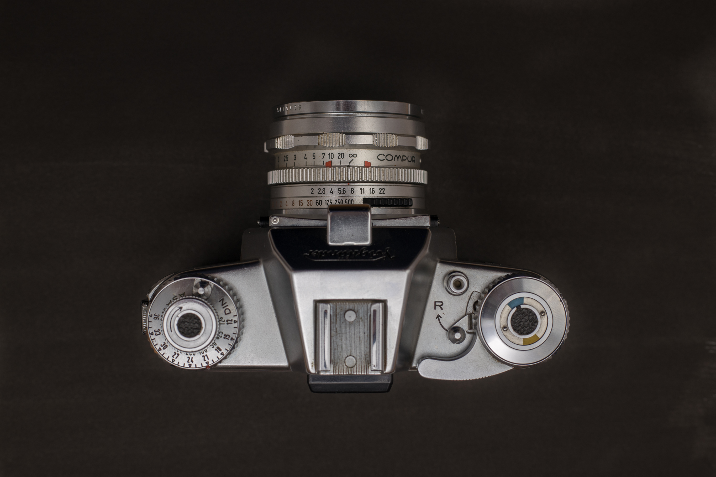 Top view of the Voigtländer Bessamatic camera