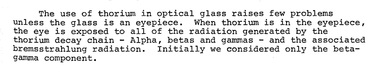Robert C. McMillan & Steven A. Horne - Eye exposure from a thoriated optical glass - irpa.net
