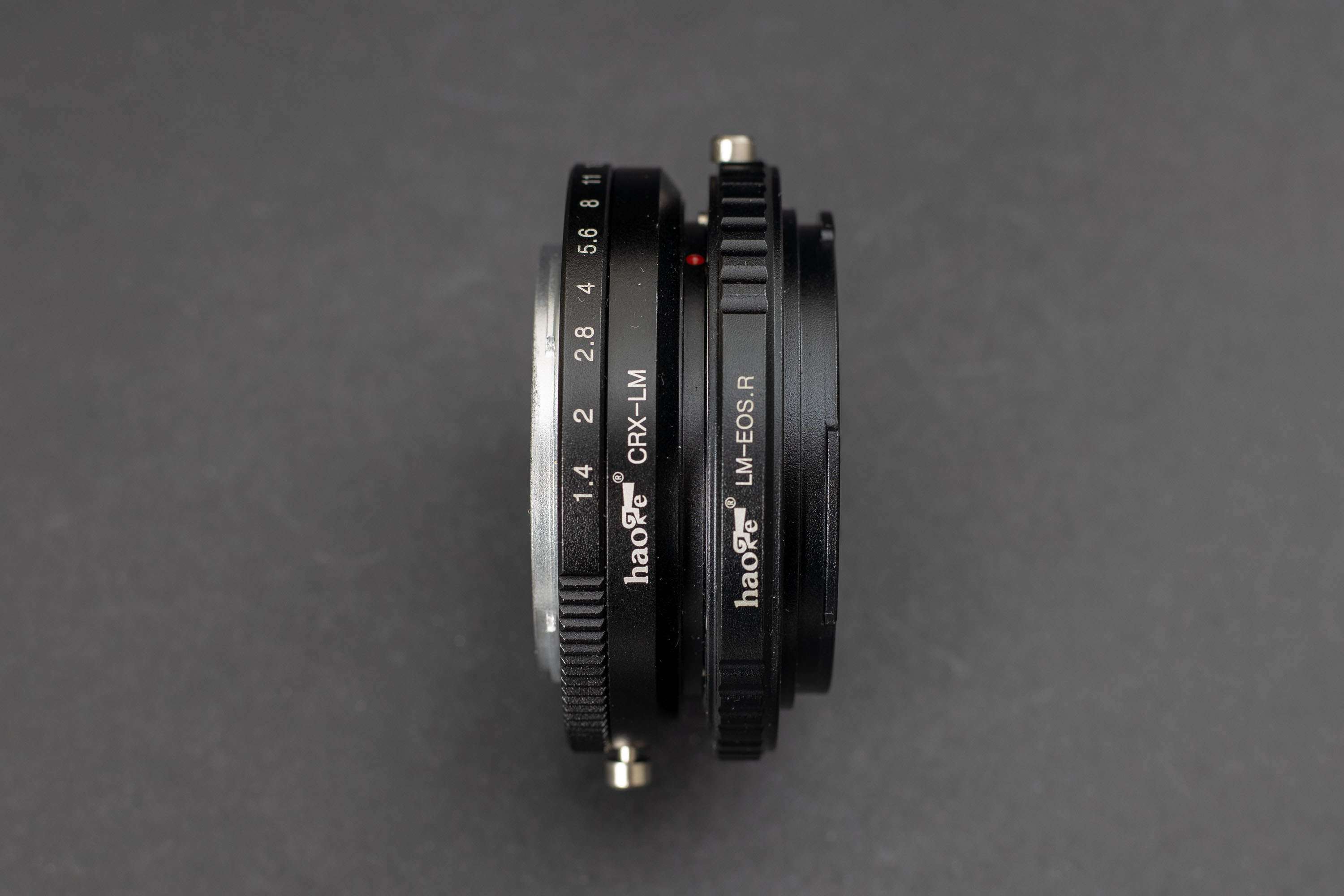 Haoge adapters for the Carl Zeiss Contarex Planar 50mm f2 