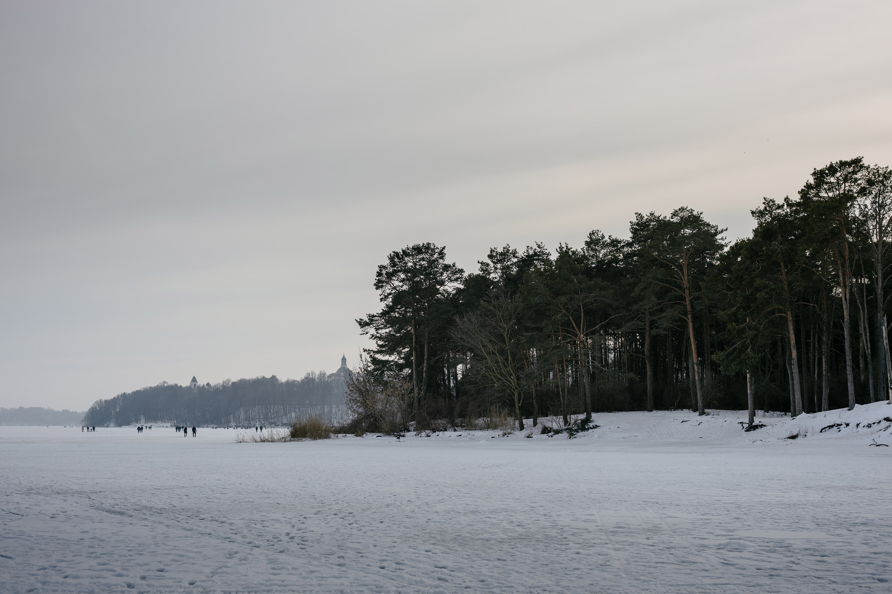 Kaunas lagoon in winter - Carl Zeiss Contarex 50mm f2