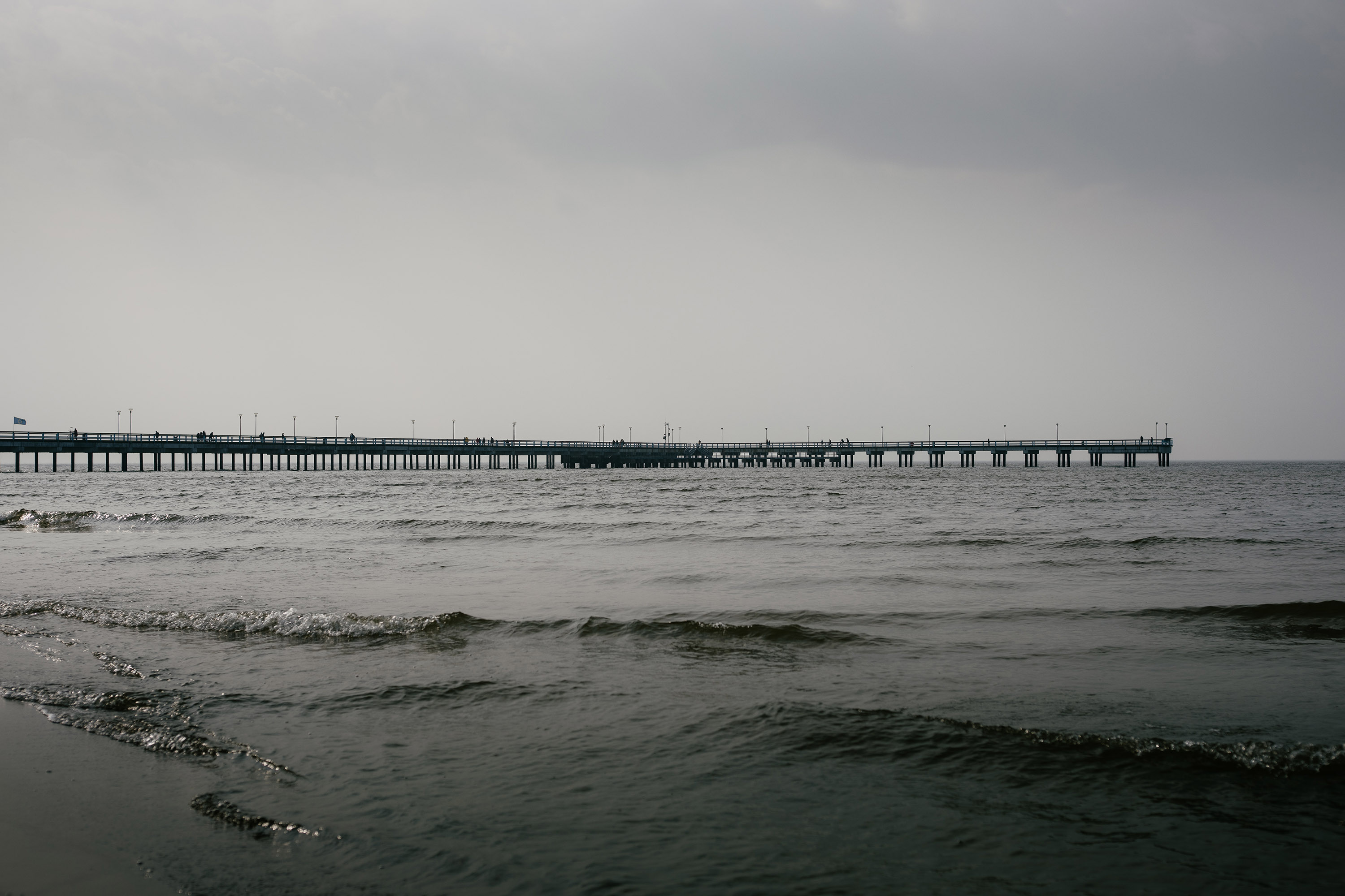 Palanga bridge in Lithuania. Shot with Contarex 50mm f2