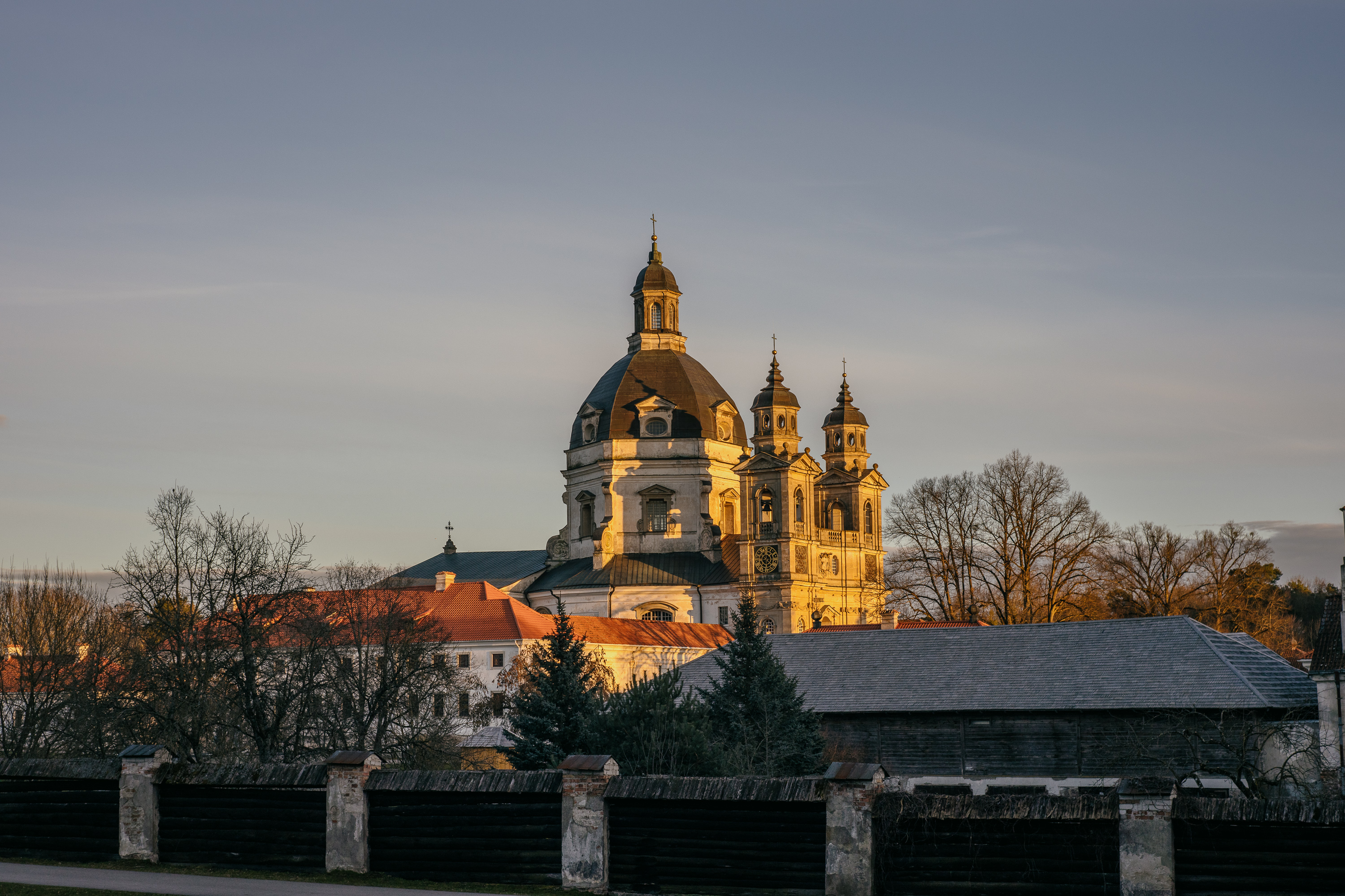 Pazaislis Monastery in Kaunas taken with the Voigtlander Nokton 50mm f1.5 in the evening, at about f4